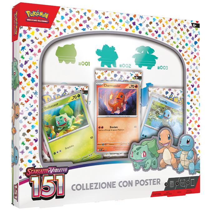 Pokemon 151 Collezione starter con Poster